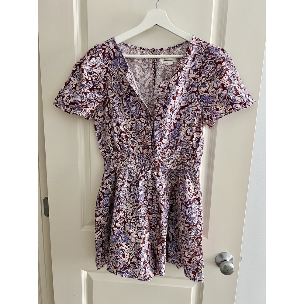 NEW Anthropologie Linen Somerset Romper Size S